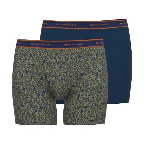 Tom Tailor Leafs bleu marine/print boxer