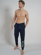 Tom Tailor Nature bleu marine pantalon de pyjama