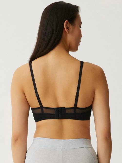 Naturana Monday noir soutien-gorge sans armatures en dentelle