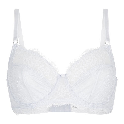 LingaDore Heather Blue blanc soutien-gorge sans forme