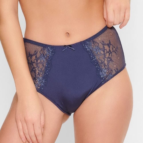 LingaDore Quotidien Maxi Slip bleu marine haut slip