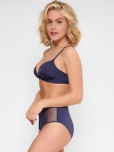 LingaDore Quotidien Maxi Slip bleu marine haut slip