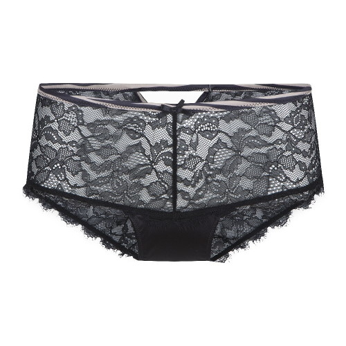 LingaDore Striped Zebra noir/print shortie