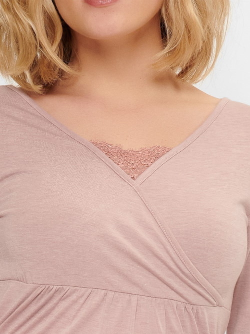 LingaDore Night Adobe Rose antique rose chemise de nuit