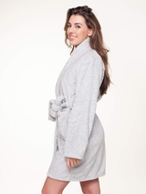 LingaDore Night Fluffy gris peignoir