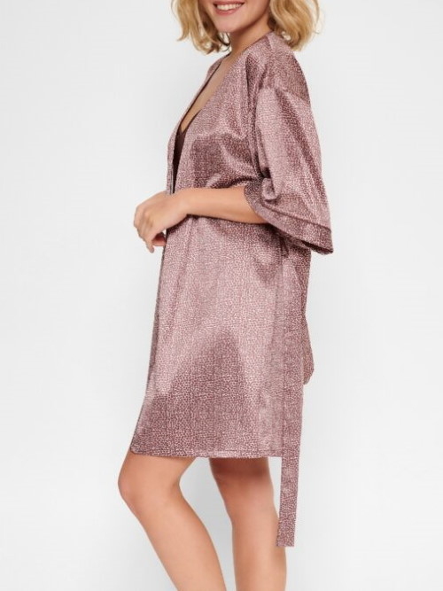 LingaDore Night Giraffe marron/print kimono