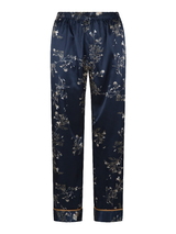 LingaDore Night SATIN bleu marine/print pyjama