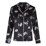 LingaDore Night SATIN noir/print pyjama