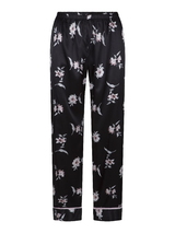 LingaDore Night SATIN noir/print pyjama