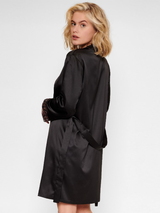 LingaDore Night In love with embroidery noir/cuivre kimono