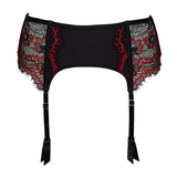 After Eden Nulan noir/rouge jarretelles garter belt