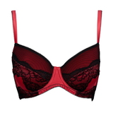 After Eden D-Cup & Up Nikita rouge/noir soutien-gorge rembourré