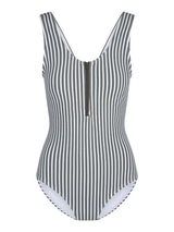 Plage de LingaDore Summer Stripes gris/blanc maillot de bain