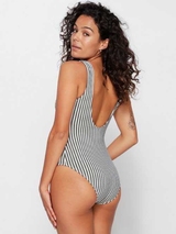 Plage de LingaDore Summer Stripes gris/blanc maillot de bain