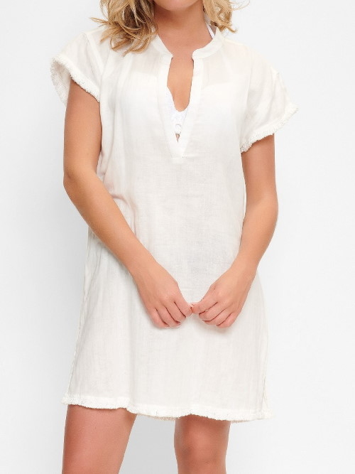 Plage de LingaDore Angora White  blanc cassé tunique
