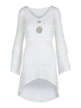 Plage de LingaDore Bohemian Chic blanc cassé robe