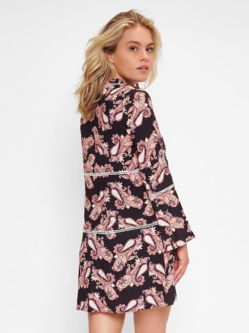 Plage de LingaDore Paisley Love noir/print tunique