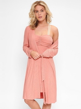 LingaDore Night Vanilla Coffee antique rose kimono
