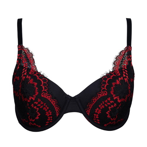 After Eden D-Cup & Up Naomi noir/rouge soutien-gorge rembourré