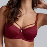 Marlies Dekkers Space Odyssey rouge foncé soutien-gorge sans forme