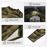 Ame d'acier Camouflage gris/print thermo t-shirt pour homme