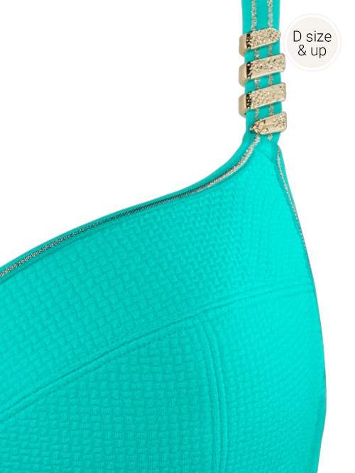 Marlies Dekkers Siren of the Nile turquoise soutien-gorge sans forme