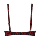 Maillots de bain Marlies Dekkers Panthera noir/rouge bikinitop push up