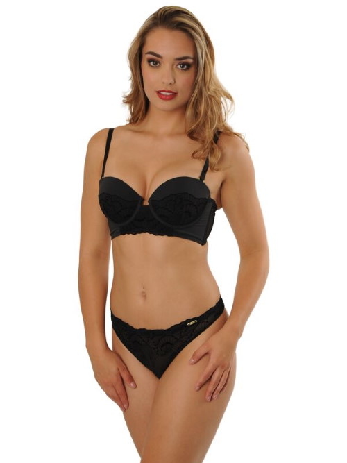 Sapph Salome noir culotte string
