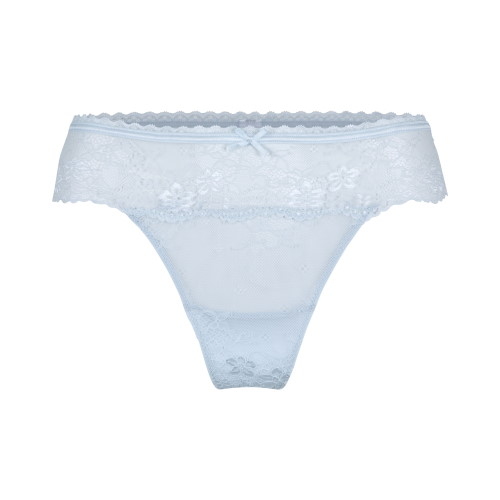 LingaDore Quotidien Basic illusion blue culotte string