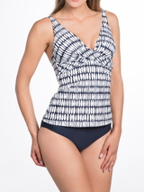Bomain Koh Phi Phi bleu marine/blanc tankini set