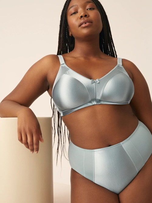 Naturana Minimizer bleu glacier soutien-gorge sans armatures en dentelle