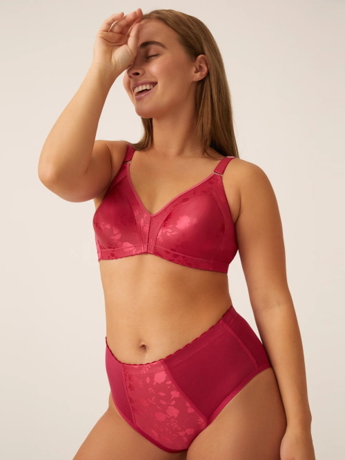 Naturana Minimizer poppy red soutien-gorge sans armatures en dentelle