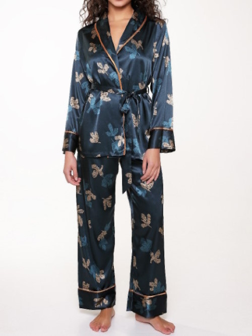 LingaDore Night SATIN vert/print pyjama