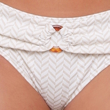 Plage de LingaDore Fishbone ivoire/print slip de bikini