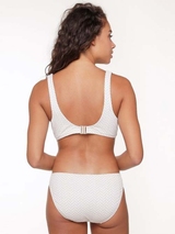 Plage de LingaDore Fishbone ivoire/print haut de bikini préformé