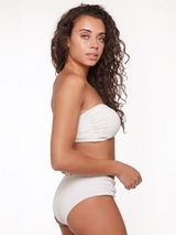 Plage de LingaDore Fishbone ivoire/print haut de bikini préformé