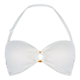 Plage de LingaDore Fishbone ivoire/print haut de bikini préformé