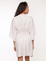 Plage de LingaDore Fishbone ivoire/print kaftan