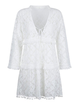 Plage de LingaDore Boho blanc tunique