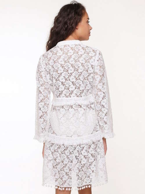 Plage de LingaDore Boho blanc tunique