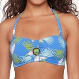 Plage de LingaDore Palm Leaf bleu/print haut de bikini préformé