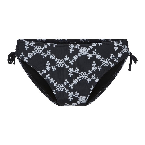 Plage de LingaDore flowers All Over noir/blanc slip de bikini