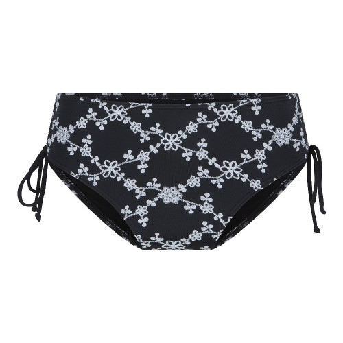 Plage de LingaDore flowers All Over noir/blanc slip de bikini