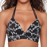 Plage de LingaDore flowers All Over noir/blanc soutien-gorge rembourré
