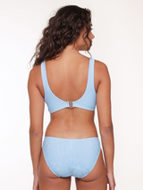 Plage de LingaDore Blue Stripes bleu/blanc haut de bikini préformé