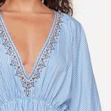 Plage de LingaDore Blue Stripes bleu/blanc tunique