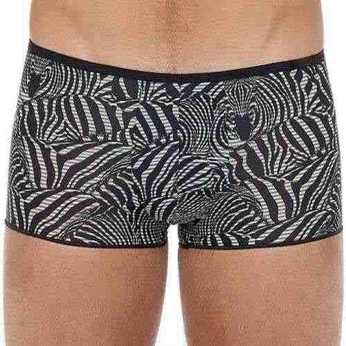 HOM Plume noir/blanc sport trunk