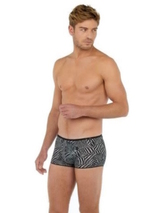 HOM Plume noir/blanc sport trunk