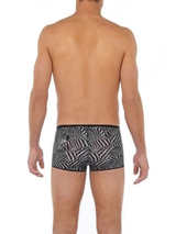 HOM Plume noir/blanc sport trunk