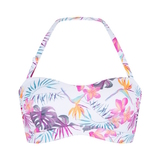 Plage de LingaDore Tropic Floral blanc/print soutien-gorge bikini corbeille